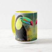 Exotische tropische Toco Toucan-vogel - schilderen Mok (Voorkant links)