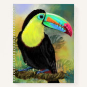 Exotische tropische Toco Toucan-vogel - Schilderen Notitieboek (Voorkant)