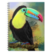 Exotische tropische Toco Toucan-vogel - Schilderen Notitieboek (Voorkant)
