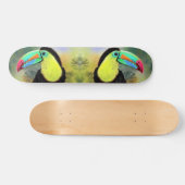 Exotische tropische Toco Toucan-vogel - schilderen Persoonlijk Skateboard (Horizontaal)