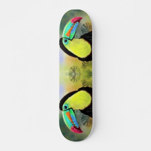 Exotische tropische Toco Toucan-vogel - schilderen Persoonlijk Skateboard (Voorkant)
