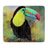 Exotische tropische Toco Toucan-vogel - Schilderen Snijplank (Voorkant)