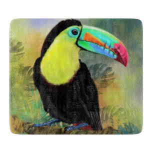 Exotische tropische Toco Toucan-vogel - Schilderen Snijplank
