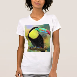 Exotische tropische Toco Toucan-vogel - Schilderen T-shirt