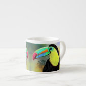 Exotische Tropische Toco Toucan Vogel - Schilderij Espresso Kop (Voorkant rechts)