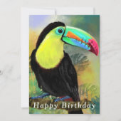 Exotische Tropische Toco Toucan Vogelverjaardag Ka (Voorkant)