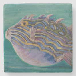 Exotische tropische vis (onderwater) (Marianne Nor Stenen Onderzetter