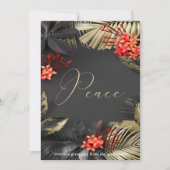 Exotische Tropische Volage Peace Holiday Greep Kaart (Voorkant)