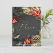 Exotische Tropische Volage Peace Holiday Greep Kaart (Staand voorkant)