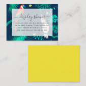 Exotische Tropische Vrijgezellenfeest Display Show Informatiekaartje (Voorkant / Achterkant)