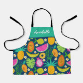 Exotische tropische vruchten Custom Chef Kinderen Schort (Voorkant)