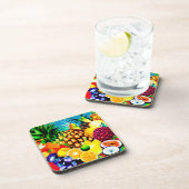 Exotische tropische vruchten schilderen. Bestel nu Bier Onderzetter (Rechterzijde)