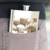 Exotische tropische Zee Shell Summer Beach Heupfles (Voorbeeld)