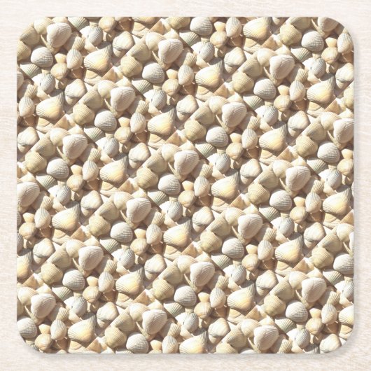Exotische tropische Zee Shell Summer Beach Kartonnen Onderzetters (Voorkant)