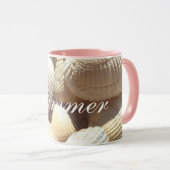 Exotische tropische Zee Shell Summer Beach Mok (Voorkant rechts)