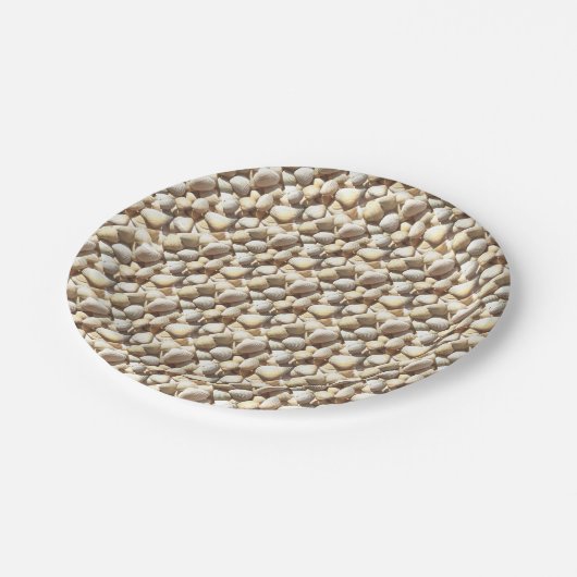 Exotische tropische Zee Shell Summer Beach Papieren Bordje (Gekanteld)