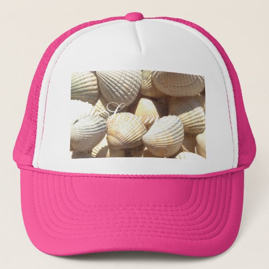 Exotische tropische Zee Shell Summer Beach Trucker Pet (Voorkant)