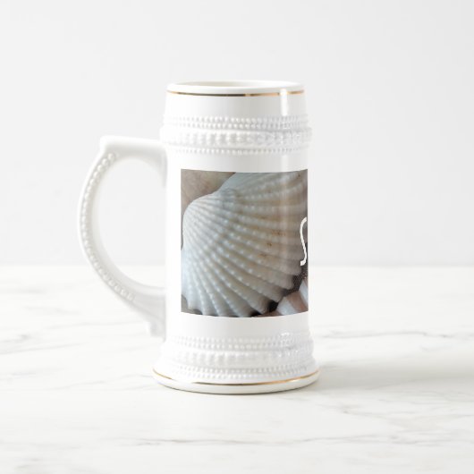 Exotische tropische zomerschalen Fotografie Bierpul (Links)