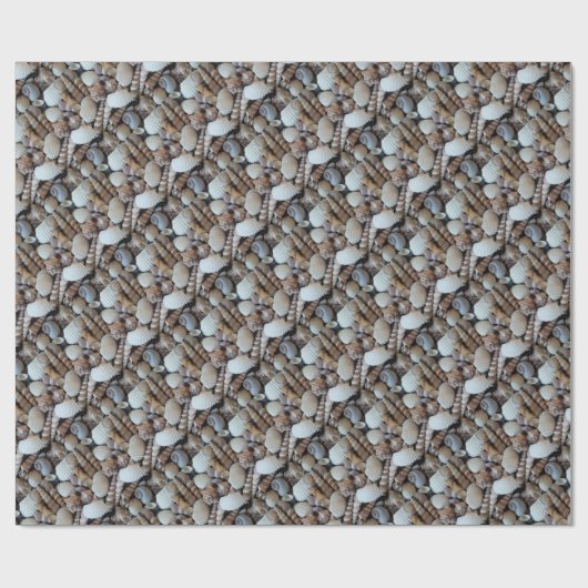 Exotische tropische zomerschalen Fotografie Cadeaupapier (Vlak)