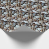 Exotische tropische zomerschalen Fotografie Cadeaupapier (Hoek)