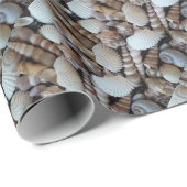 Exotische tropische zomerschalen Fotografie Cadeaupapier (Rol Hoek)