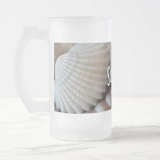 Exotische tropische zomerschalen Fotografie Matglas Bierpul (Links)