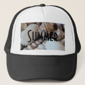 Exotische tropische zomerschalen Fotografie Trucker Pet (Voorkant)