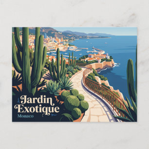 Exotische Tuin (Jardin Exotique) Monaco Briefkaart