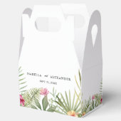 Exotische varens en bloemen bedankdoosjes (Geopend)