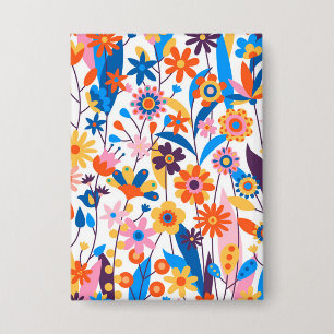 Exotische veelkleurige bloemenachtergrond-32939 button