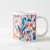 Exotische veelkleurige bloemenachtergrond-32939 grote koffiekop (Rechts)