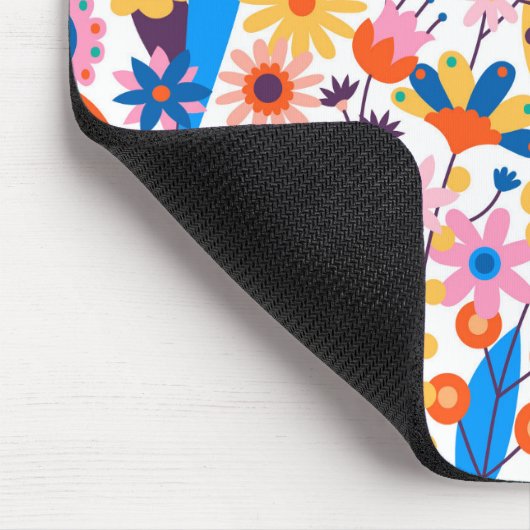 Exotische veelkleurige bloemenachtergrond-32939 muismat (Hoek)