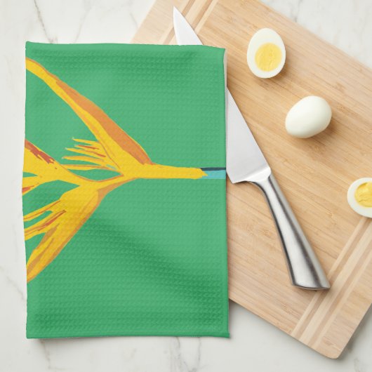 Exotische ventilator theedoek (Quarter Fold)