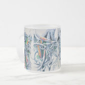 Exotische Verstrikkingen I & II Bomen en Roots op  Matglas Koffiemok (Voorkant links)