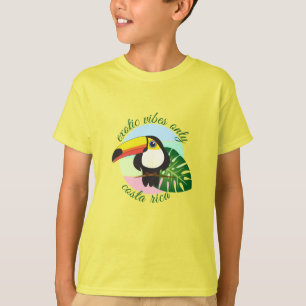 Exotische virusdragers met aanraakgevoelige tropis t-shirt