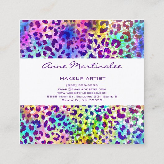 Exotische Visitekaartje voor proefdruk (Achterkant)