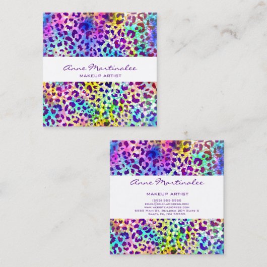 Exotische Visitekaartje voor proefdruk (Voorkant / Achterkant)