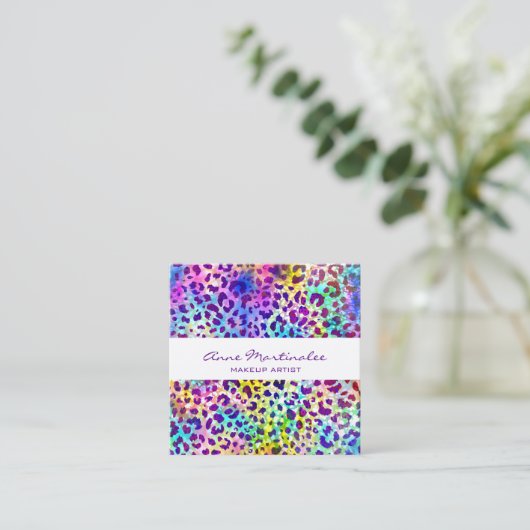 Exotische Visitekaartje voor proefdruk (Staand voorkant)