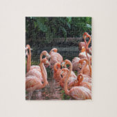 Exotische vlamingos legpuzzel (Verticaal)