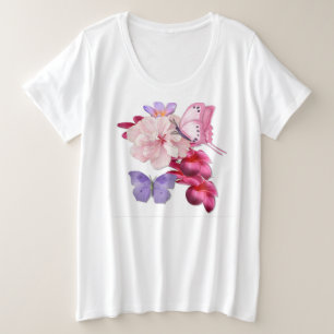 exotische vlinder grote maat t-shirt