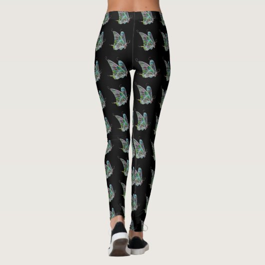Exotische vlinder Leggings (Achterkant)