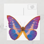 Exotische vlinder Waterverf Briefkaart (Voorkant / Achterkant)