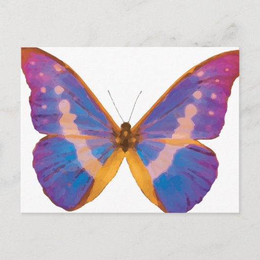 Exotische vlinder Waterverf Briefkaart (Voorkant)