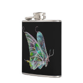 Exotische vlinderfles heupfles (Links)