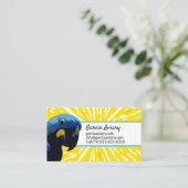 Exotische vogelfokker Parrot Aviary Hyacinth Macaw Visitekaartje (Staand voorkant)