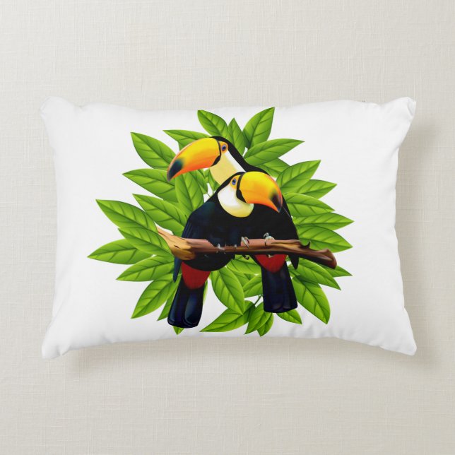 Exotische Vogels Accent Kussen (Voorkant)