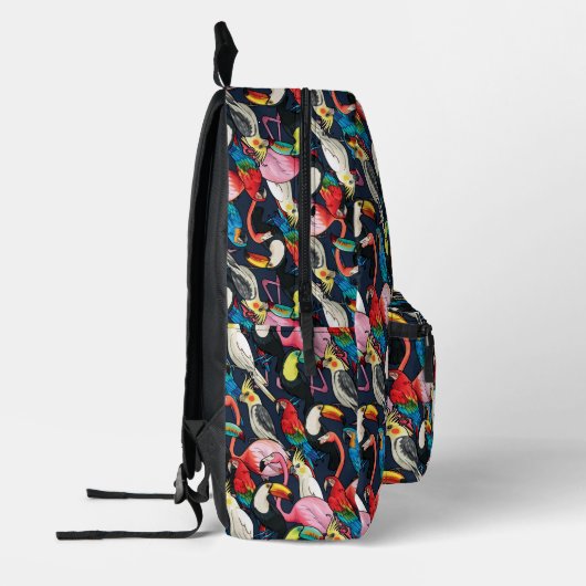 Exotische vogels bedrukte rugzak (Links)