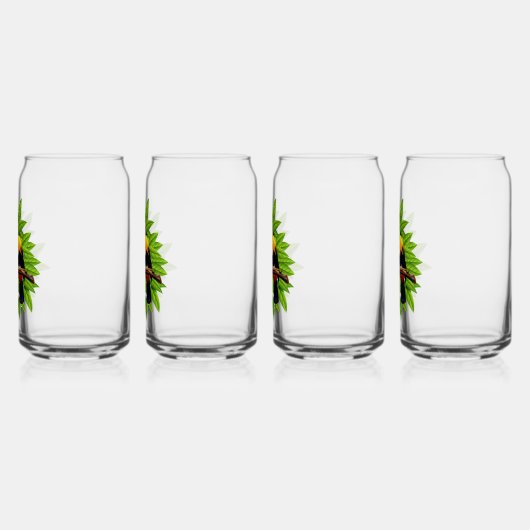 Exotische vogels blikvorm glas (Links)