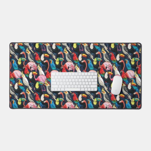 Exotische vogels bureaumat (Keyboard & Muis)