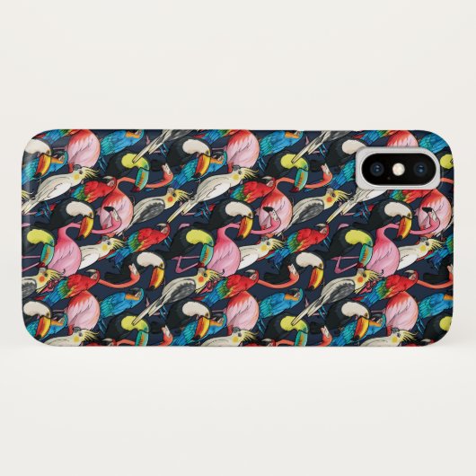 Exotische vogels Case-Mate iPhone case (Achterkant (horizontaal))